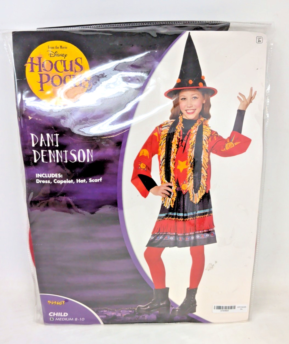 Complete Disney Hocus Pocus Dani Dennison Costume Child Medium 8-10 Complete